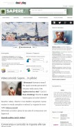 How sapere.it looks like on a mobile device such as an iPhone.