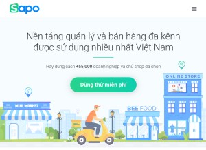 How sapo.vn looks like on a tablet such as an iPad.