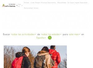 How saposyprincesas.com looks like on a tablet such as an iPad.
