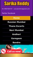 How sarikareddy.com looks like on a mobile device such as an iPhone.