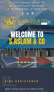 How saslamnco.in looks like on a mobile device such as an iPhone.