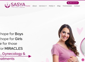 How sasyafertilitycenter.com looks like on a tablet such as an iPad.