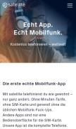 How satellite.me looks like on a mobile device such as an iPhone.
