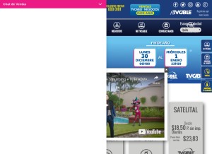 How satnet.net looks like on a tablet such as an iPad.
