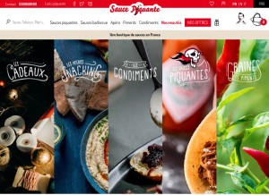 How sauce-piquante.fr looks like on a tablet such as an iPad.