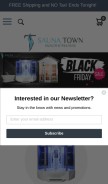 How saunatown.com looks like on a mobile device such as an iPhone.