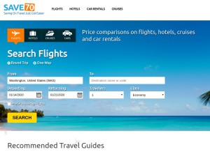 How save70.com looks like on a tablet such as an iPad.