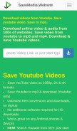 How savemedia.website looks like on a mobile device such as an iPhone.