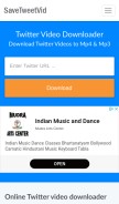 How savetweetvid.com looks like on a mobile device such as an iPhone.