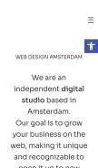 How savoir-digital.com looks like on a mobile device such as an iPhone.