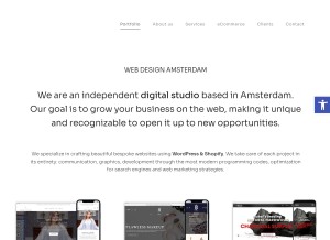 How savoir-digital.com looks like on a tablet such as an iPad.