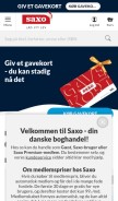 How saxo.com looks like on a mobile device such as an iPhone.