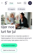 How sbanken.no looks like on a mobile device such as an iPhone.