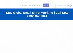 How sbcglobalmails.com looks like on a tablet such as an iPad.