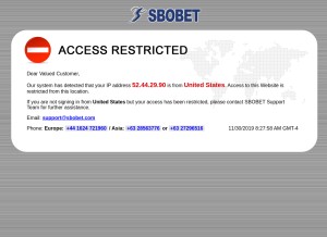 How sbobetph.com looks like on a tablet such as an iPad.