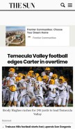 How sbsun.com looks like on a mobile device such as an iPhone.