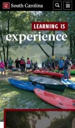 How sc.edu looks like on a mobile device such as an iPhone.