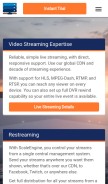How scaleengine.net looks like on a mobile device such as an iPhone.