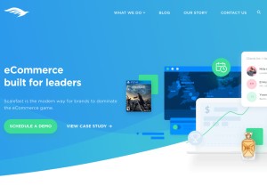 How scalefast.com looks like on a tablet such as an iPad.