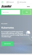 How scannet.dk looks like on a mobile device such as an iPhone.