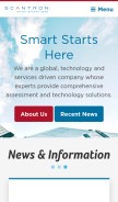 How scantronts.com looks like on a mobile device such as an iPhone.