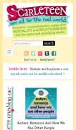 How scarleteen.com looks like on a mobile device such as an iPhone.
