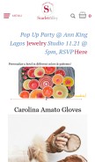 How scarlettalley.com looks like on a mobile device such as an iPhone.