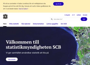How scb.se looks like on a tablet such as an iPad.