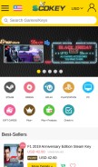 How scdkey.com looks like on a mobile device such as an iPhone.