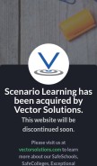How scenariolearning.com looks like on a mobile device such as an iPhone.