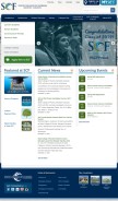 How scf.edu looks like on a mobile device such as an iPhone.