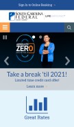 How scfederal.org looks like on a mobile device such as an iPhone.