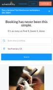 How schedulicity.com looks like on a mobile device such as an iPhone.