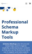 How schemaapp.com looks like on a mobile device such as an iPhone.