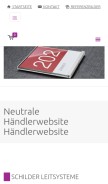 How schildersysteme.eu looks like on a mobile device such as an iPhone.