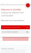 How schindler.com looks like on a mobile device such as an iPhone.