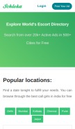 How schloka.com looks like on a mobile device such as an iPhone.
