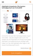 How schnaeppchenfuchs.com looks like on a mobile device such as an iPhone.