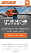 How schneider.com looks like on a mobile device such as an iPhone.