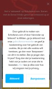 How scholieren.net looks like on a mobile device such as an iPhone.