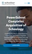 How schoology.com looks like on a mobile device such as an iPhone.
