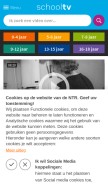 How schooltv.nl looks like on a mobile device such as an iPhone.
