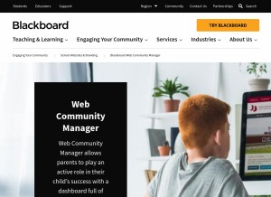 How schoolwires.com looks like on a tablet such as an iPad.
