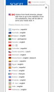 How schott.com looks like on a mobile device such as an iPhone.
