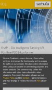 How schufa.de looks like on a mobile device such as an iPhone.