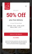 How schwans.com looks like on a mobile device such as an iPhone.