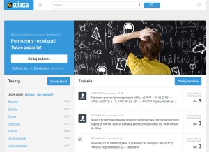 How sciaga.pl looks like on a tablet such as an iPad.