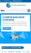 How scindustrial.com looks like on a mobile device such as an iPhone.