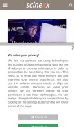 How scinexx.de looks like on a mobile device such as an iPhone.