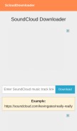 How sclouddownloader.net looks like on a mobile device such as an iPhone.